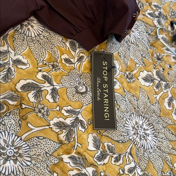 Stop Staring Dark Brown Retro Dress NWT 9-12-021 - Picture 7 of 8